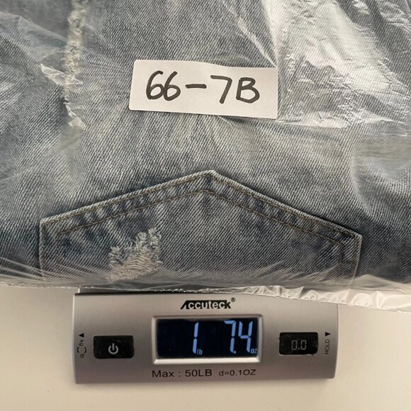 Y2K Forever 21 Womens Blue Distressed Grunge Denim Overall Size L - Picture 13 of 13